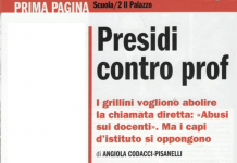 Rassegna stampa: L'Espresso – Presidi contro prof
